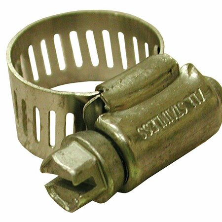 JONES STEPHENS 2-1/2 in. - 4-1/2 in. Gear Clamp with 1/2 in. Band, All Stainless, Box of 10 G11064
